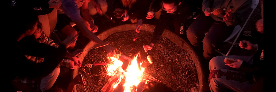 6 of 8, campfire